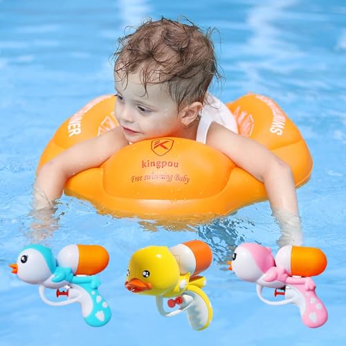 Toddler Bath Toys Set (3pcs) – Cute Duck, Penguin, and Hippo Water Gun Toy for Kids, Fun Pool and Bath Time Toys for Toddlers 1-4 Years