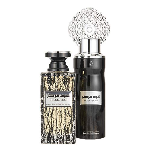 Arabiyat Intense Oud Perfume Gift Set For Unisex, Eau De Parfum, 100 ml + Deodorant, 200 ml