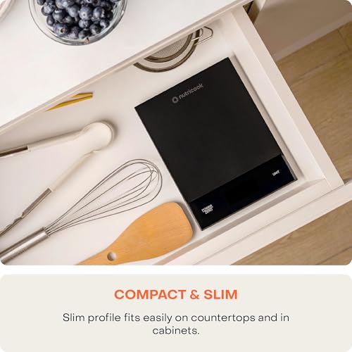 Nutricook Food Scale, 11lb Digital Kitchen Scale, Weight in Grams and Ounces (1g Precise) for Baking, Cooking, Nutrition and Meal Prep, Tare Function