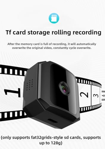 Wireless Security Camera for Home, Cordless HD Night Vision WiFi Camera with Mobile Remote Viewing, Motion Detection & Cloud Storage - No Drill Installation Indoor/Outdoor (-20°C~45°C)