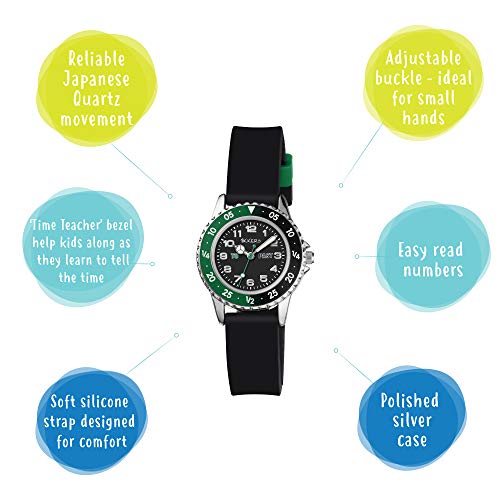Tikkers Boy's Analogue Quartz Watch with Silicone Strap TK0139