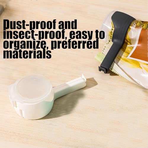 Bag Clips for Food Storage | Moisture Resistant Bag Clips - Moisture Clamp Chip Clips Long Lasting Sealing for Rice Flour Sugar Salt Seasonings