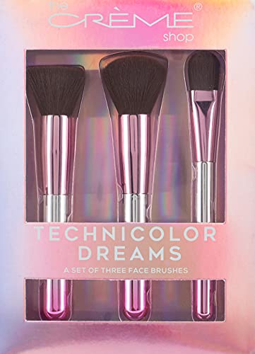 The CrÃ¨me Shop 3 Pcs Makeup Brush Set. Set Includes: Foundation Brush, Blender Brush, Powder Brush. -Techicolor Dreams