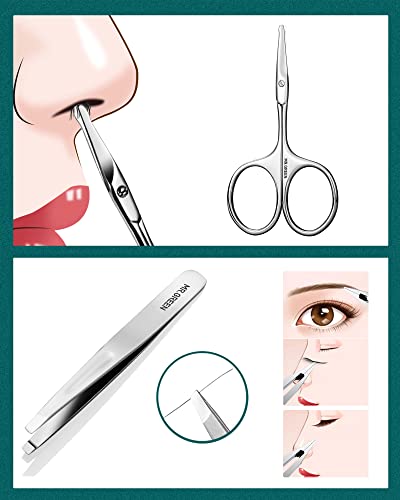 MR.GREEN Manicure Set, Pedicure Sets, Nail Clipper Stainless Steel Professional Nail Cutter with Travel Case