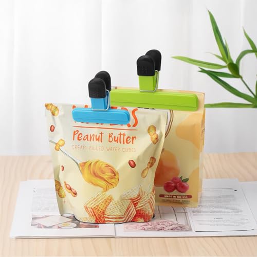 10 Pcs food clips bag clips for food storage sealing clips Sturdy Airtight Reusable for Snacks Food Sandwich Ideal for Home Kitchen