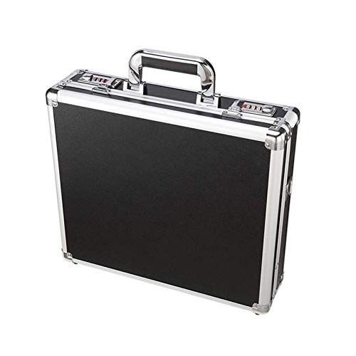 WSMLA Portable Gun Safe â€“ Top Opening Personal Steel Travel Combination Lock Box for Car, Desk or Home