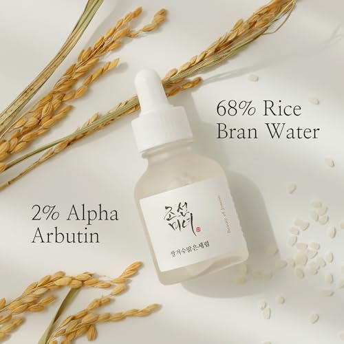 Beauty of Joseon Glow Deep Serum Rice Alpha-Arbutin, Dark Spot Discoloration Correction for Uneven Dull Skin Tone, Daily Korean Skin Care for Men and Women 30ml, 1 fl.oz