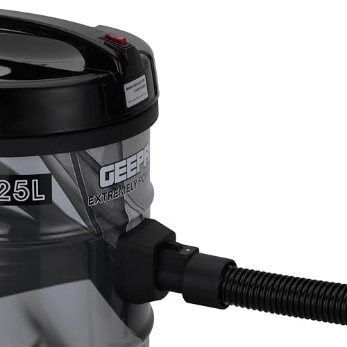 Geepas GVC2598 2300W 21L Drum Vacuum Cleaner - Portable ABS/Copper/Iron | Dust Full Indicator with Parking Position | Air Blower Function with Adjustable Suction Power | 2 Years Warranty