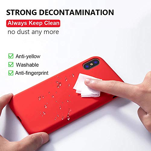 Fix Fame iPhone 12 Pro case Premium Soft Liquid Silicone cover Full Body Protection Anti-Scratch Shockproof Drop Protection Slim Rubber Bumper Cases (Blue)
