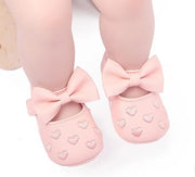 JZLIFE First Walking Shoes,Anti-slip,Comfortable and Breathable Baby Shoes with Hair Band,Baby Gift for Newborn Baby