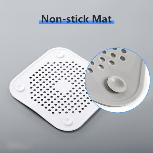 ZUERST 4-Pack Floor Drain Cover. Anti-smell,Hair Catcher, Insect-proof. Shower Drain Stopper for Bathroom, Laundry, Kitchen, Garden.etc