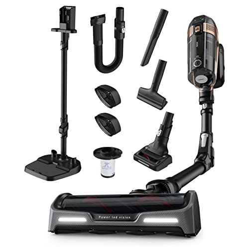 TEFAL Vacuum Cordless Vacuum Cleaner | X-Force Flex 15.60 Vacuum Cleaner Cordless | With Docking Station | 230 Air Watts | Flex Technology | Animal Kit |Black/Copper | TY99F1HO