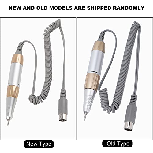 Soobu 35000RPM Electric Nail Drill Pen - Aluminium Alloy Handpiece Handle Machine for Manicure Pedicure - Nail Art Polishing Tool