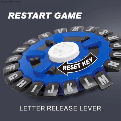 XINDROP® Tapple Game | Fast-paced Fun Board Games for Family Night | Race Against the Timer to Name Words by Category (blue, 22.23.23 cm)