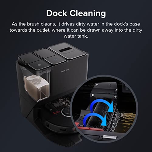 roborock High-Speed Cleaning Brush for S8 Pro Ultra/S7 Max Ultra/S7 MaxV Ultra for Mop Washing and Dock Self-Cleaning (2pcs Included), Robot Vacuum Cleaner Accessories Replacement