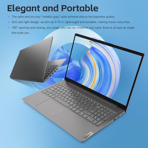 Lenovo V15 Laptop for Business, Home, Student | 15.6" FHD Anti-Glare Display | Intel Core i7-1255U | 40GB RAM | 2TB SSD | HDMI | Type-C | RJ-45 | Numeric Keypad | Webcam | Wi-Fi 6 | Windows 11 Pro
