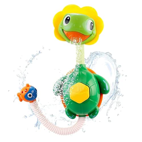 SYOSI Turtle Baby Bath Toys Spray Bathing Tub Fountain Toys for Kid Hand Shower Floating Bathtub Shower Pool Bathroom Toy for Baby Toddler Infant Kids