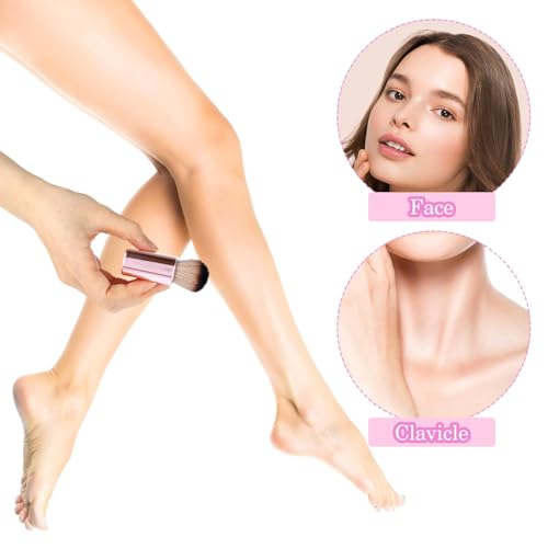 Self Tanning Brush, Soft Body Makeup Brush, Portable Self Tan Brush, Self Tanner Face Brush For Face Body & Leg Makeup