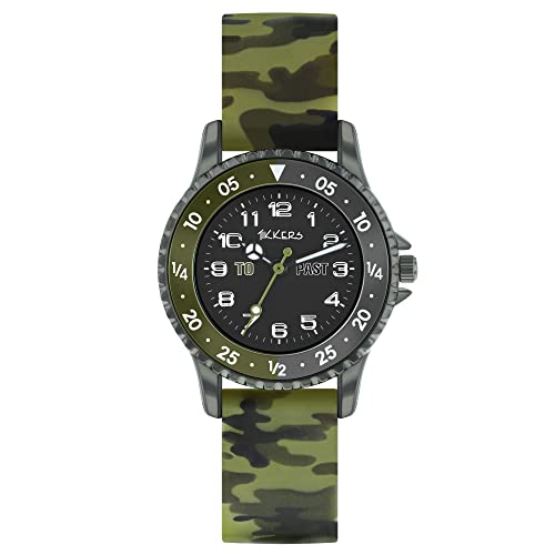 Tikkers Boy's Analog Quartz Watch with Silicone Strap ATK1085, Camoflague