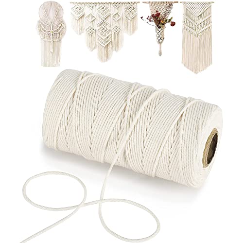 ECVV® 100 M Cooking Twine, Strong Food Safe Cotton Wraps String for Tying Meat, Baking, DIY Crafts, Gifts Making Sausage Packaging Decoration Macrame Cord Thickness 2MM