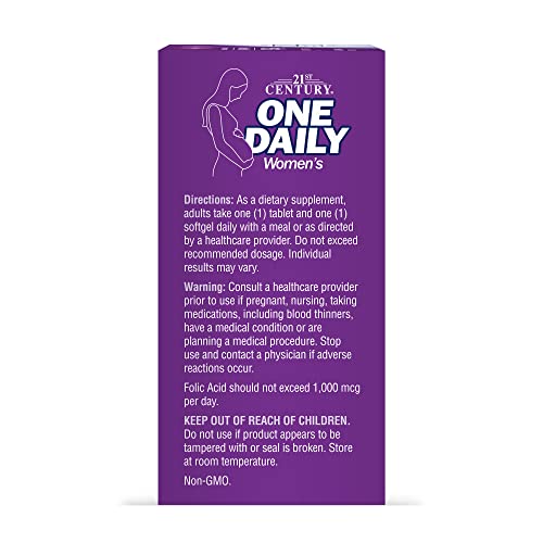 21st Century Prenatal Multivitamin/Mineral + DHA 60 Tablets / 60 Softgels Bottles 2's