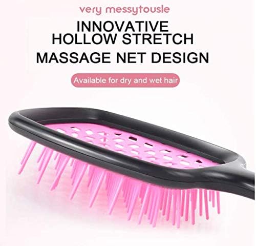 ALANX Detangler Hairbrush ï¼ŒMassage Curl Combï¼ŒDetangling Hair Brush for Women, Girls and Kids for Wet, Dryï¼ŒFine, Curly, Thick and Long Hair (WHITE/YELLOW)