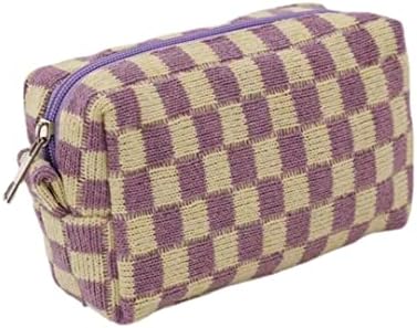 XPONNI Small cosmetic bag cute makeup bag y2k accessories aesthetic make up bag y2k purse cosmetic bag for purse, blue