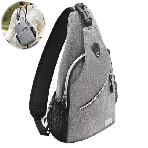 Azonee Sling Backpack, Multipurpose Crossbody Shoulder Bag for Travel, Hiking, and Daypack, Unisex for Outdoor Sports, Office, and Business