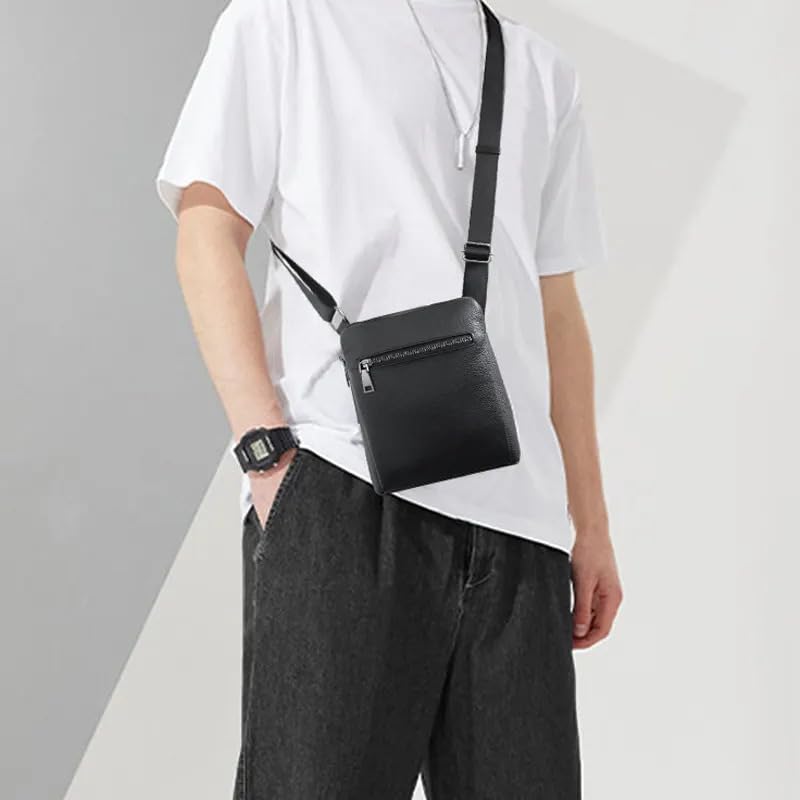 Men Handbag with Fingerprint Lock | 0.5s Fingerprint Unlock Anti-Theft Assurance