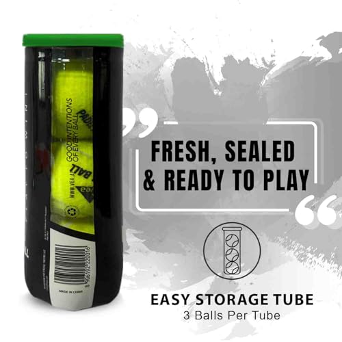 VEA Match Balls for Padel ??Pressurized, Durable Felt ??Long-Lasting Bounce ??Pack of 3 Ball - 1 Tube for Training and Match Use