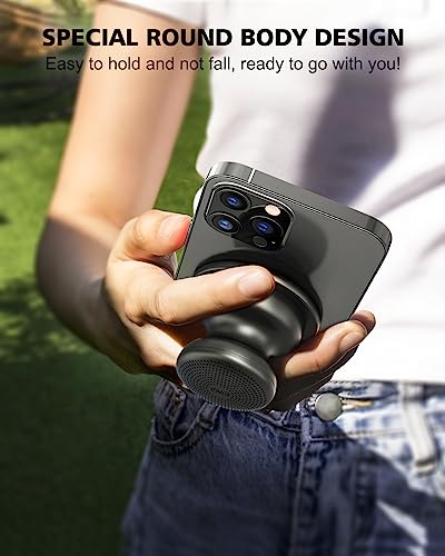 EWA A117 Mini Portable Wireless Bluetooth Speaker with Magnetic Base, Powerful Sound, Easy to Attach to Metal Surface, [Compatible with Magsafe, iPhone 15, 14, 13, 12 Pro/Max]