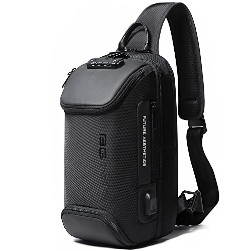 BANGE Sling Bag, Waterproof Men's Chest Bag Shoulder bags Crossbody Sling Backpack for Menâ€¦â€¦