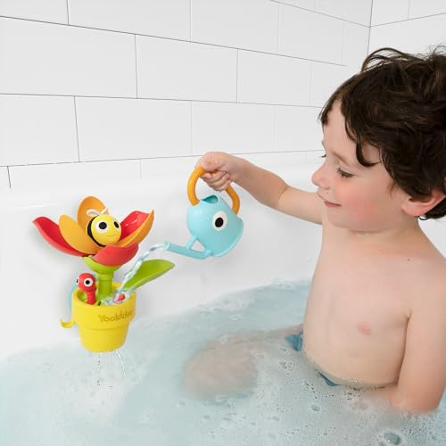 YOOKIDOO 40221 – Baby Bath Toy Garden Theme – Bath and Shower Game – Watering Can, Flower, Water Game – Baby Gift from 18 Months
