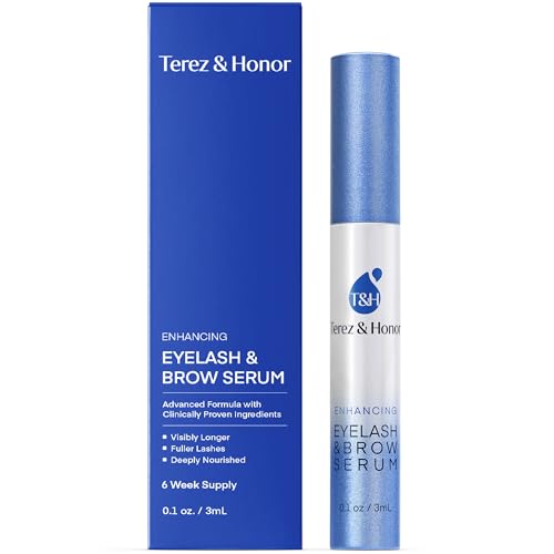 TEREZ & HONOR Natural Eyelash Growth Serum and Brow Enhancer to Grow Thicker, Longer Lashes for Long, Luscious Lashes and Eyebrows[3ml] 3ml