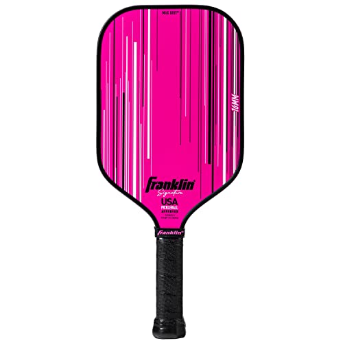 Franklin Sports Pro Pickleball Paddle - Signature Series with MaxGrit Surface - USA Pickleball (USAPA) Approved - Carbon Fiber Racket