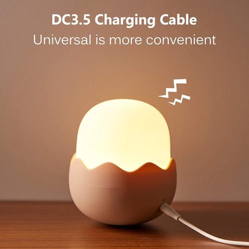 Dimmable Kids Night Light - Touch Control Rechargeable Night Lamp for Baby & Children, Bedroom Sleep Aid & Gift