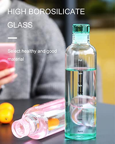 Glass Water bottle (Gray) outdoor sport drink