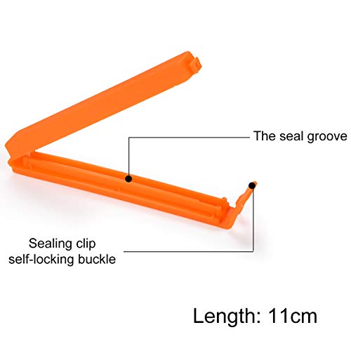 30 pcs Plastic Bag Sealing Clips for Snacks Bag Clips for Food Storage Clips in Fridge Freezer or Cupboards 11cm