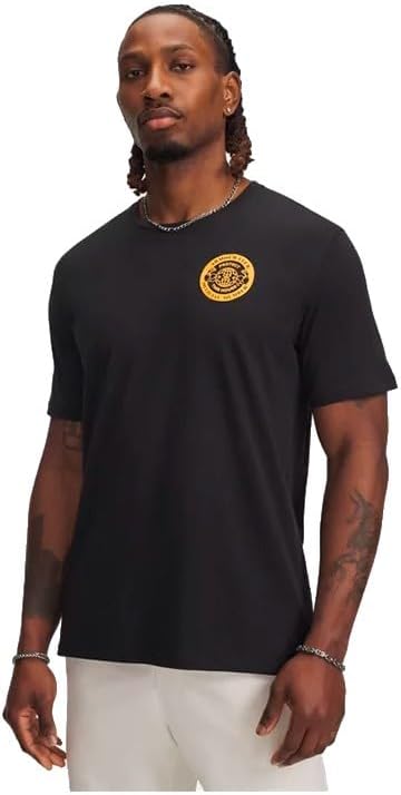 Mens UA ARMOUR CLUB SS, MD SHIRT (pack of 1) - BLACK