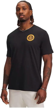 Mens UA ARMOUR CLUB SS, XL SHIRT (pack of 1) - BLACK