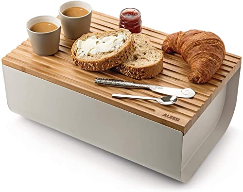 Alessi Mattina Bread bin, Warm Grey