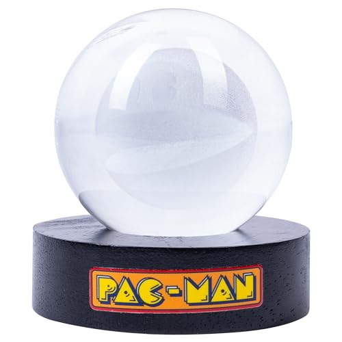 Fizz Creations PAC-Man Crystal Ball Light. Retro Gaming Desk Lamp. USB Powered. Classic Arcade Gaming Gift Mood Lamp.
