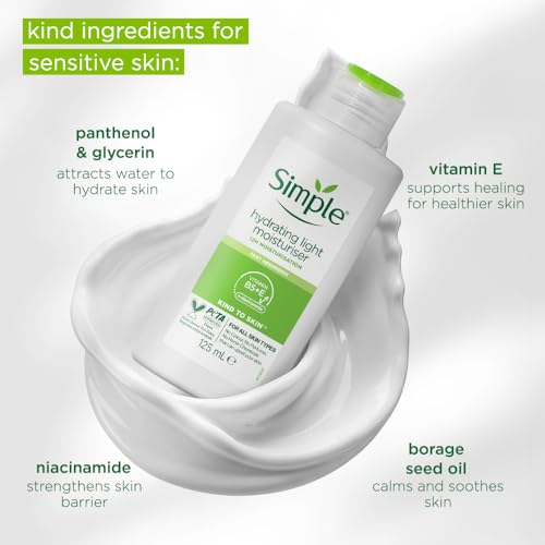 Simple Hydrating Light Daily Face Moisturizer, 125Ml