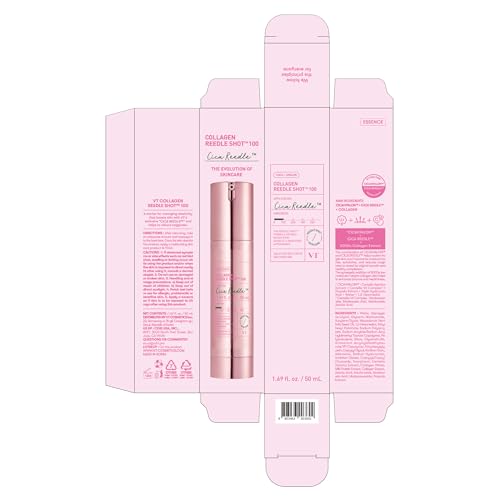 VT COSMETICS Collagen Reedle Shot 100 | Collagen Microneedling Serum, Firming & Elasticity, 500Da Collagen Extract, Soft Skin, Glass Skin, Korean Skin Booster 1.69Fl Oz(50ml)