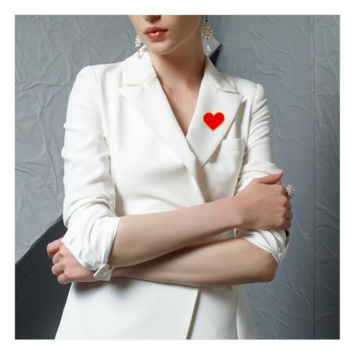 12Pcs Red Heart Pins Heart Love Lapel Pins Bulk Metal Heart Brooch Badge valentine pin Valentines Day Wedding Party Costume Accessory for Clothes Bags Hats Men Women
