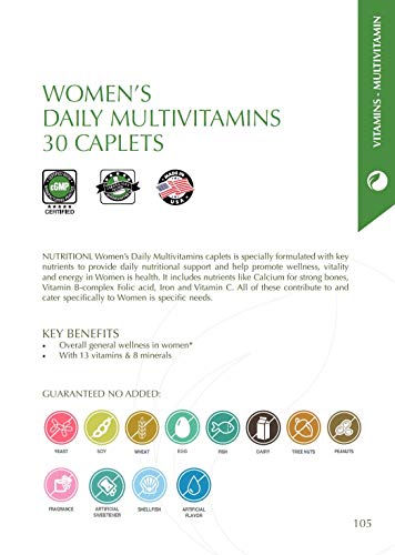 Nutritionl Women' Daily Multivitamins 30 Caplets