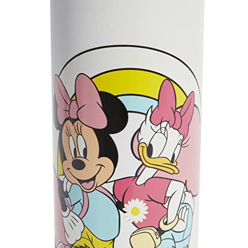 Adidas unisex-child x disney minnie and daisy water bottle .7 l,white/pulmag/black