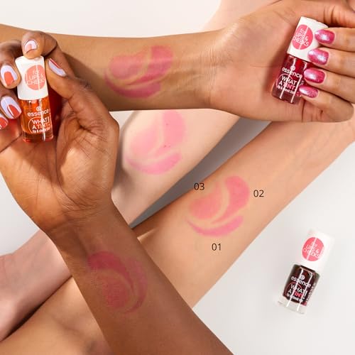 essence WHAT TINT lip & cheek tint 01 Kiss from a rose