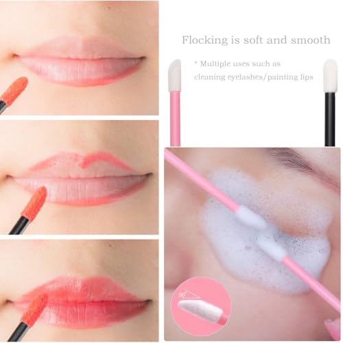 Tazweeq 300PCS Disposable Makeup Tool Kit, with Organizer Box, Mascara Brush/Lip Applicators/Eyeshadow Applicators/Eye Liner Brush, Makeup Disposable Accessories