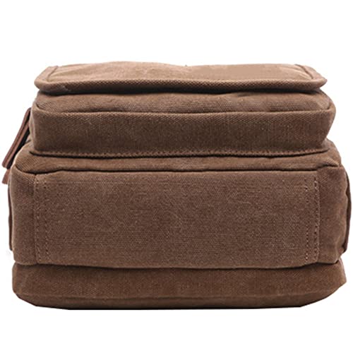 MAKINGTEC Men's Multifunctional Canvas Shoulder Bag, Handbag Multi-Pockets Business Messenger Bags, Outdoor Sports Over Shoulder Crossbody Side Bag